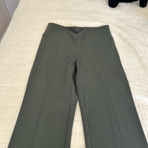 Athleta Delancey Straight Leg Pants - Dark Green